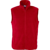 Basic Fleece Bodywarmer rood,l