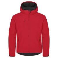 Classic Softshell Hoody jas rood,l