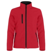 Gewatterde softshell jas dames rood,2xl