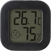 ABS kleine hygrometer Kinsley zwart