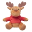 Knuffel Rudolph met hoodie rood