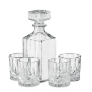 Luxe glazen Whiskey-set transparant