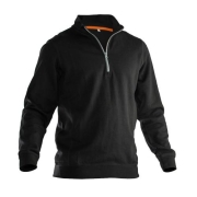 5401 Halfzip sweatshirt zwart,3xl