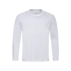 T-shirt Classic lange mouw wit,l