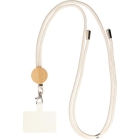 Katoenen telefoonlanyard Lucia sand