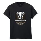 Zwart T-shirt met logo snel geleverd zwart,l