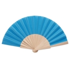 Houten waaier Fanny | polyester doek royal blue