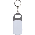 Aluminium flesopener met meetlint wit