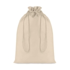 Katoenen geschenktasje large beige