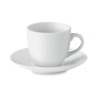 Kop en schotel 80 ml Espresso wit