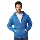 Unisex hooded zip sweater