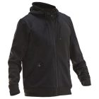 5303 Hoodie spun dye zwart,l
