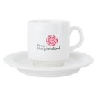 Stapelbare kop en schotel 150 ml wit