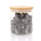 Glazen snoeppot zachte zoete drop glas