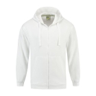 Sweat vest met capuchon wit,l