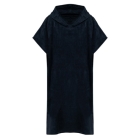 Unisex badponcho met capuchon navy,s/m