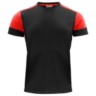 Prime T-shirt heren zwart/rood,l