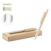 Bamboe schrijfset Bruneok naturel