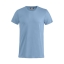 Basic-T bodyfit T-shirt lichtblauw,3xl