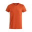 Basic-T bodyfit T-shirt diep-oranje,3xl