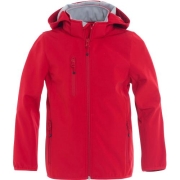 Junior softshell jacket rood,110-120