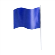 Vlag op Stok Rolof blauw