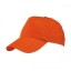 Katoenen baseball cap oranje
