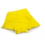 Polartherm fleece sjaal met franjes geel