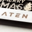 Houten magneet Merry Xmas standaard