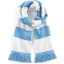 Gestreepte sjaal Stadium hemelsblauw/wit