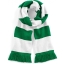 Gestreepte sjaal Stadium kelly green/wit