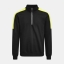 5401 Halfzip sweatshirt zwart/geel,3xl