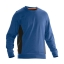 5402 Ronde hals sweatshirt hemelsblauw/zwart,3xl