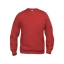 Basic roundneck sweater rood,3xl