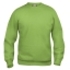 Basic roundneck sweater lichtgroen,3xl