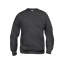 Basic roundneck sweater antraciet melange,3xl