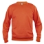 Basic roundneck sweater diep-oranje,3xl