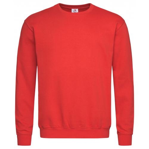 Sweatshirt bedrukken met logo scarlet red,l