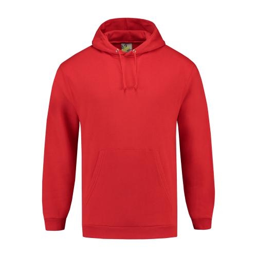L&S Sweater Hooded rood,l