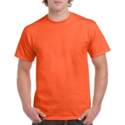 Gildan heavyweight T-shirt unisex oranje,l