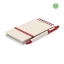 A6 notebook gerecycled melkpak rood