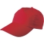 Katoenen cap rood