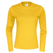 Longsleeve shirt dames geel,l