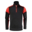 Sweater Prime halfzip zwart/rood,2xl