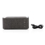 Vogue speaker met 5W draadloze oplader grijs/zwart