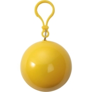 PVC poncho in bal geel