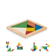 Gekleurde houten tangram
