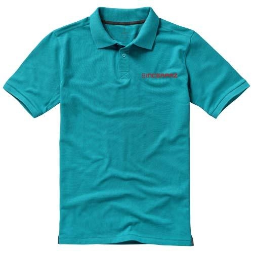 Calgary herenpolo korte mouwen aqua,l