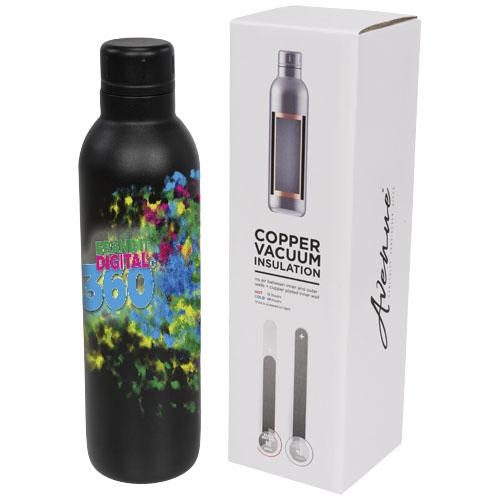 Vacuüm geïsoleerde drinkfles 510 ml Thor zwart
