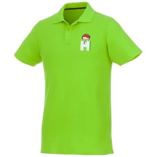 Helios herenpolo korte mouw appelgroen,m